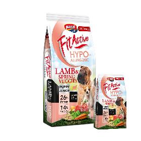 FitActive ORIGINALS Puppy&Junior Hypoallergenic Lamb&Spring Veggies (15kg, 4kg)